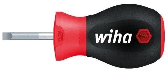 Шлицевая отвертка SL 5.5 х 25 мм короткое круглое жало SoftFinish Wiha 26965 26965 фото