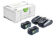 Енергетичний комплект Energie-Set SYS 18V 2xHP5.0/TCL6DUO Festool 578679 578679 фото 1