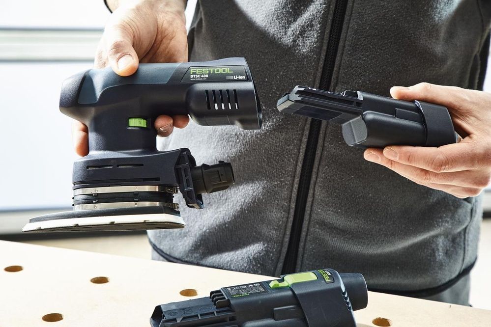 Акумуляторна дельтоподібна шліфувальна машинка DTSC 400 3.0 I-Set Festool 578138 578138 фото