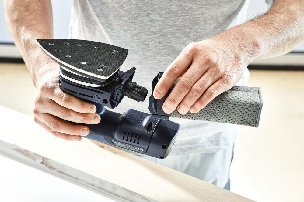 Акумуляторна дельтоподібна шліфувальна машинка DTSC 400 3.0 I-Set Festool 578138 578138 фото