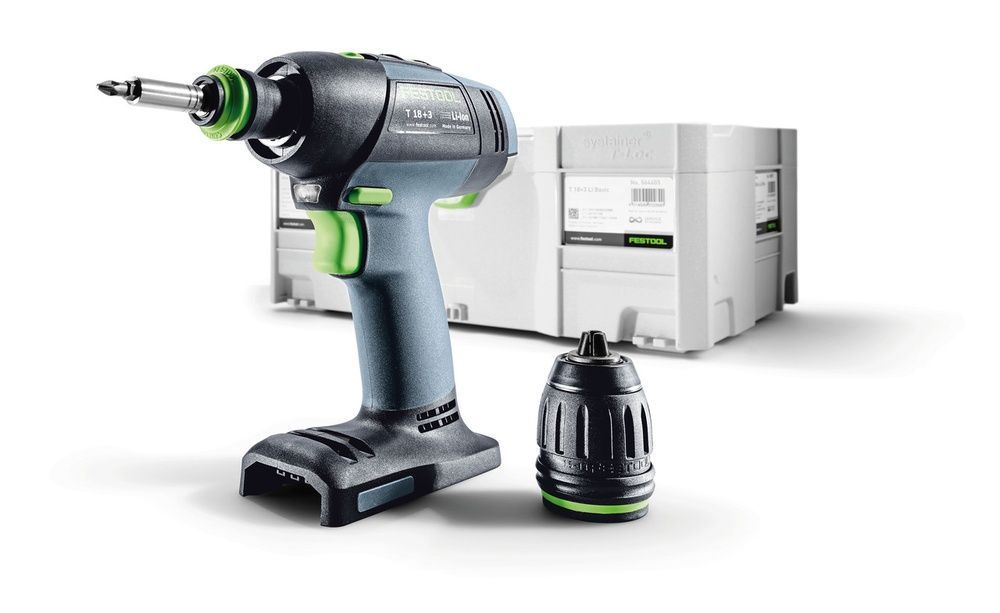 Акумуляторний дриль-шурупокрут T 18+3 Li Basic Festool Фестул 576448 576448 фото