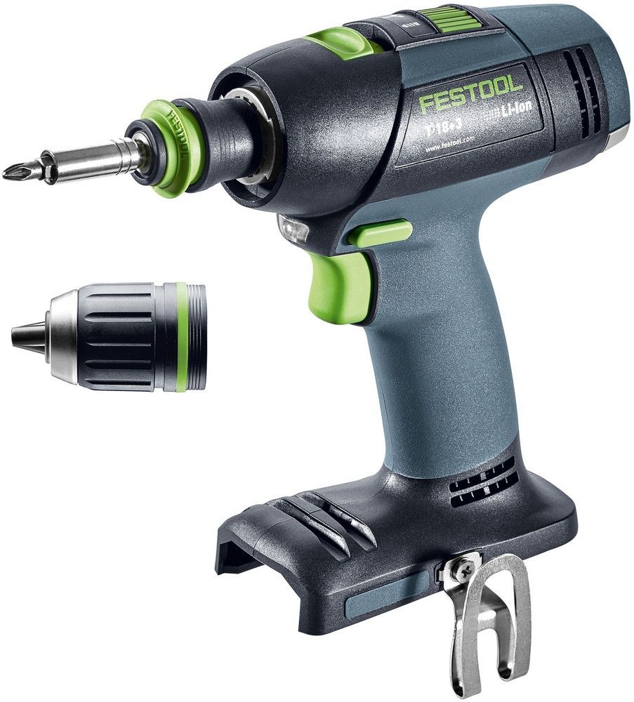 Акумуляторний дриль-шурупокрут T 18+3 Li Basic Festool Фестул 576448 576448 фото