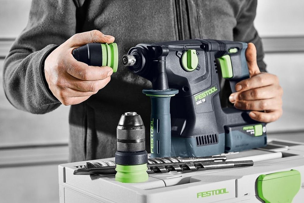 Перфоратор акумуляторний комбінований KHC 18 EB-Basic Festool 577447LE 577447LE фото