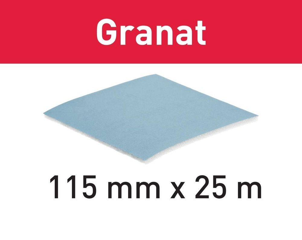 Шлифовальный материал в рулоне 115 мм x 25 м P180 GR SOFT Granat Festool 497093 497093 фото