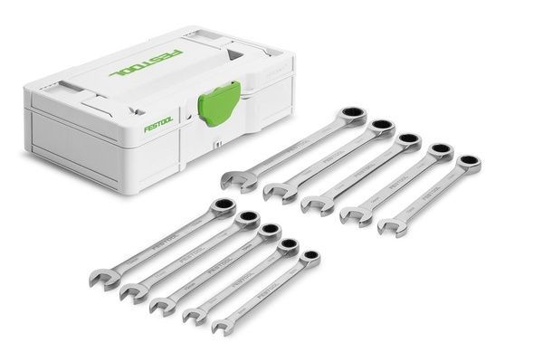Набор накидных гаечных ключей с трещоткой SYS3 S 76-RRS-Set Festool 578117 578117 фото
