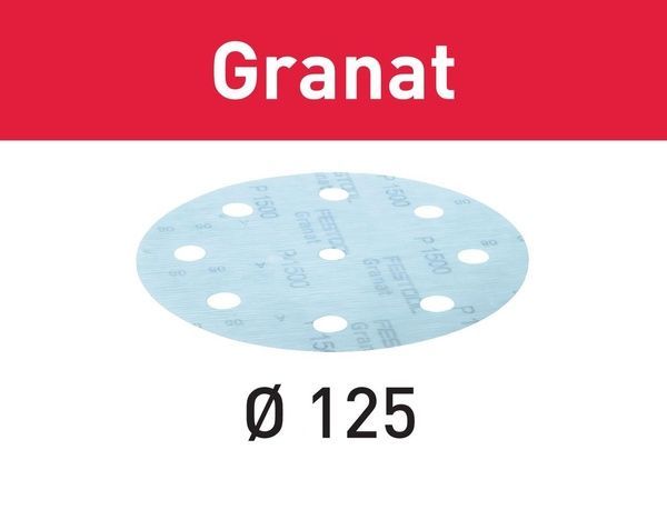 Шлифовальные круги Granat STF D125/8 P1200 GR/50 Festool 497181 497181 фото